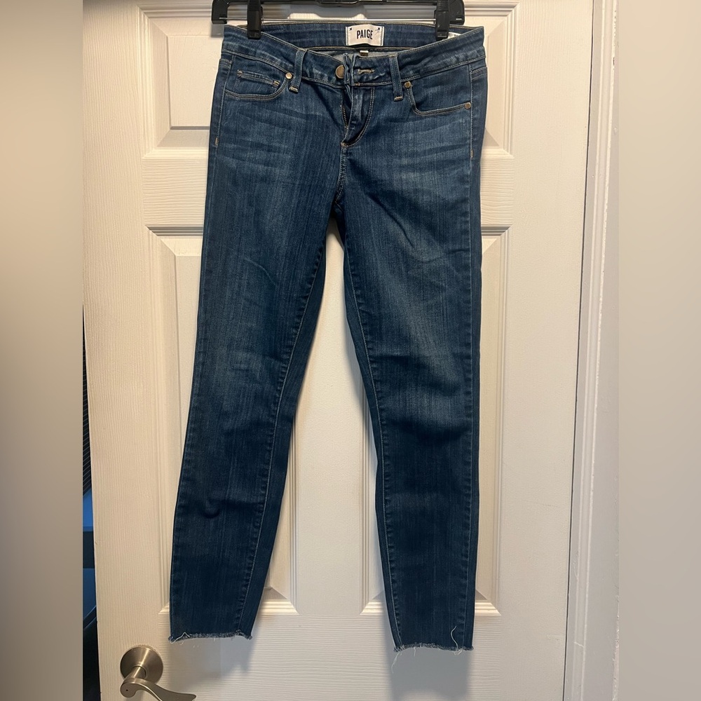 Paige Verdugo Ankle Jeans, Size 26